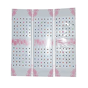 regular plain multi red marron black combo colored round small medium large bindis sticker - bindi for women ladies stylish set of 1 multi size 8 pack of 3