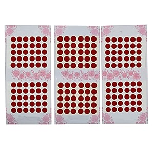 regular plain multi red marron black combo colored round small medium large bindis sticker - bindi for women ladies stylish set of 1 red size 4 pack of 3