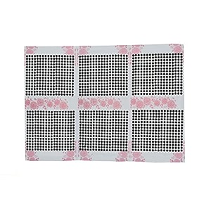 regular plain multi red marron black combo colored round small medium large bindis sticker - bindi for women ladies stylish set of 1 black size 7 pack of 3
