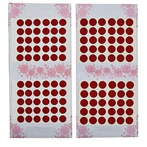 regular plain multi red marron black combo colored round small medium large bindis sticker - bindi for women ladies stylish set of 1 red size 4 pack of 2