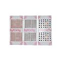 Regular Plain Multi, Red, Marron Black Combo Colored Round Small, Medium, Large Bindis Sticker - (Bindi for Women Ladies Stylish) Set of 1 (Multi Size 5 Red &amp; Marron Size 6 (Pack of 3))