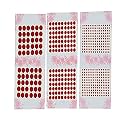 Regular Plain Multi, Red, Marron Black Combo Colored Round Small, Medium, Large Bindis Sticker - (Bindi for Women Ladies Stylish) Set of 1 (Red Size 3 &amp; 5 &amp; 8 (Pack of 3)