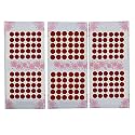 Regular Plain Multi, Red, Marron Black Combo Colored Round Small, Medium, Large Bindis Sticker - (Bindi for Women Ladies Stylish) Set of 1 (Red Size 4 (Pack of 3))