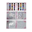 Regular Plain Multi, Red, Marron Black Combo Colored Round Small, Medium, Large Bindis Sticker - (Bindi for Women Ladies Stylish) Set of 1 (Multi Size 9&amp;5&amp;2 (Pack of 3))