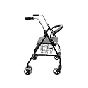 Rehamo Rollie ECO: Aluminum 4-Wheel Foldable Rollator Walker - Durable, Compact, Adjustable, Lightweight Mobility Aid with Comfortable Seat for Adults