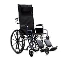 Rehamo Steely R| Reclining wheelchair| Durable brakes| rigidizer bar stability | padded upholstry| M Steel frame| Folding| Best in class| Flip up armrest| Good looking| Light weight| Compact
