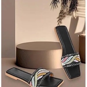 Rehan Traders Stylish Women Pvc Flat Slim