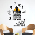 RehanDecors 58 cm Push Yourself Success Motivational