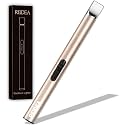 REIDEA Candle Lighter Electric Arc Windproof Lighter, S4, Champagne Gold