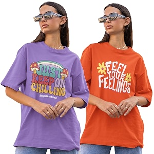 Reifica Pure Cotton Half Sleeve Loose Fit