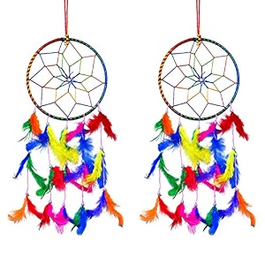 reiki crystal products combo dream catcher for wall hanging attract positive dreams amp positive thinking and protections dream catcher pack of 2