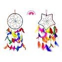 Reiki Crystal Products Combo Dream Catcher Hanging Dream Catcher for Wall Hanging Attract Positive Dreams &amp; Positive Thinking and Protections Dream Catcher Pack of 1+1