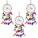 Reiki Crystal Products Dream Catcher for Wall Hanging Attract Positive Dreams Positive Thinking and Protections Pack of 3