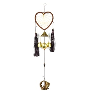 reiki crystal products hanging dream catcher with wind chimes home positive energy windchimes hanging 3 bell for home decor balcony with good sound