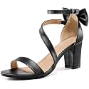 Reimferce Comfortable Block Heels for Women: Cushioned Insole