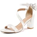 Reimferce Comfortable Block Heels for Women: Cushioned Insole