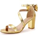 Reimferce Comfortable Block Heels for Women: Cushioned Insole