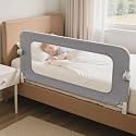 Tivellary Reinforced Bed Rail for Toddlers – 47’’ Long Safety Guard with Thickened Material, Adjustable &amp; Folding Bed Rails for Twin, Full, Queen, King Beds