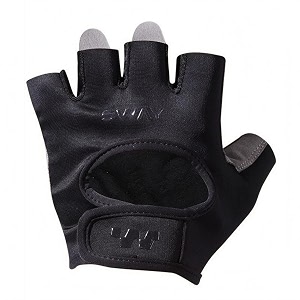 reinforced palm half-finger cycling gloves shock absorbing half-finger sports gloves anti-slip stretch fit for cyclists fitness outdoor use black xl