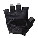 Reinforced Palm Half-Finger Cycling Gloves Shock Absorbing Half-Finger Sports Gloves Anti-Slip Stretch Fit for Cyclists, Fitness, Outdoor Use, Black, XL