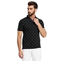 Men39s Cotton Half Sleeves Printed Polo T-shirt-POLO105