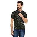 Men39s Cotton Half Sleeves Printed Polo T-shirt-POLO105