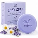 Relaxcation MADE IN USA LAVENDER &amp; CHAMOMILE BABY Soap Bar for KIDS with Lavender Essential Oils, Organic Chamomile Water, and Shea Butter - Naturally Cold Processed in the USA