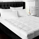 Relaxfeel 2 inch (5.08 cm) Double Size Poly Fiber Stretchable, Waterproof Mattress Topper