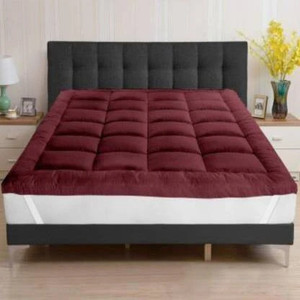 relaxfeel 1 inch 254 cm king size poly fiber stretchable waterproof mattress topper