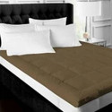 Relaxfeel 1 inch (2.54 cm) King Size Poly Fiber Stretchable, Waterproof Mattress Topper