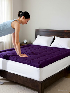 relaxfeel 2 inch 508 cm king size poly fiber waterproof mattress topper