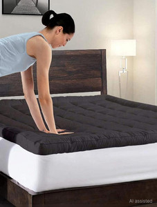 relaxfeel 2 inch 508 cm queen size poly fiber waterproof mattress topper