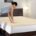 Relaxfeel 2 inch (5.08 cm) Queen Size Microfibre Waterproof Mattress Topper