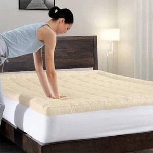 relaxfeel 2 inch 508 cm single size microfibre waterproof mattress topper