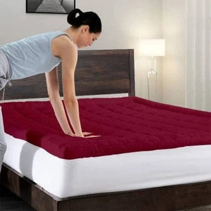 relaxfeel 2 inch 508 cm single size microfibre waterproof mattress topper
