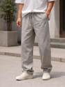 RelaxFit Loose Fit Men Grey Trousers