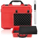 Relaxweex 13.78 x 11.02 x 4.33 Inch Hard Case, Stripe Shell, Red