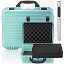 Relaxweex 13.78 x 11.02 x 4.33 Inch Hard Case, Stripe Shell, Light Green