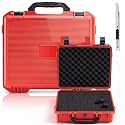 Relaxweex 14.96 x 12.2 x 5.71 Inch Hard Case, Stripe Shell, Red