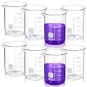 Relaxweex 8 Pcs 400ml Glass Lab Beaker, Borosilicate Low Form Spout