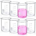 Relaxweex 8 Pcs 800ml Glass Lab Beaker, Borosilicate Low Form Spout