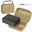 Relaxweex Hard Case with Foam, 7.8 X 6.3 X 3.5 Inch, Beige