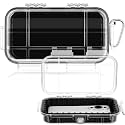 Relaxweex Waterproof Drybox for Boat, Field Box Waterproof Case, Clear Dry Box with Clip for Phone Camera Key Kayak Camping Fishing Hiking