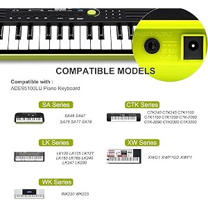 reliable 95v acdc power adapter for casiotone sa-50 sa-51 sa-80 sa-81  durable replacement charger for casio keyboards