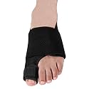 Relief Hallux Valgus Bunion Corrector Splint | Adjustable Toe Straightener with Metal Bar | Day & Night Toe Alignment Support | Bunion Pain Brace for Women & Men (Small Size - Left Foot)