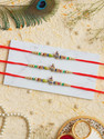 Religious Rakhi For Brother Gold Finish Rakhi