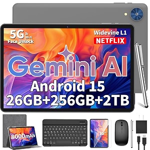 Relndoo - 10.1 inch Android 15 tablet