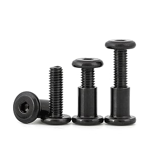by vp industries combo -20 pcs m6x50 mm allen jcb head screw with sleeve nut amp allen key  black zinc male-female connector for wood work electrical fittings diy projects amp industrial use