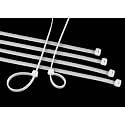 Rely®⇒VP INDUSTRIES (Pack of 100) Nylon Zip cable ties Length-250 x 3.5 mm | 10" inch White Self-Locking Ties, Once locked and non-releasable, N UV resistant, Zip Ties, Industrial Grade, Extra Grip