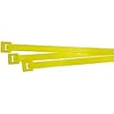 Rely®⇒VP INDUSTRIES (Pcs-100) Nylon Zip cable ties Length-150 x 3.5 mm | 6" inch Yellow Self-Locking Ties, Once locked and non-releasable, N UV resistant, Zip Ties, Industrial Grade, Extra Grip